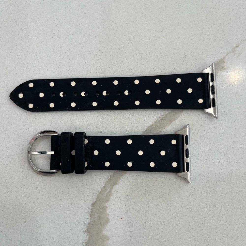 Kate Spade Black and White Polka Dot Watch Strap